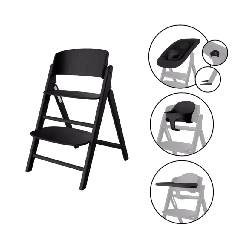 Cybex Click & Fold Matstol 4in1 Stunning Black