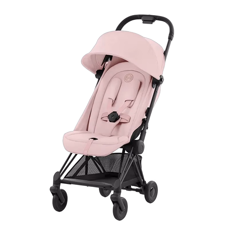 Cybex Coya sulky, matt black/peach pink