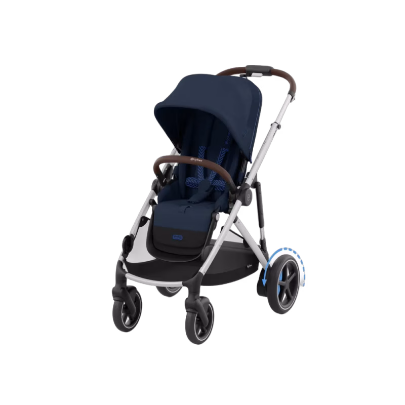 Cybex E-Gazelle S Sittvagn Silver/Ocean Blue