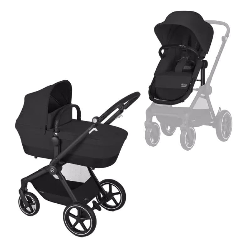 Cybex Eos Lux Duovagn (Black/Moon Black)