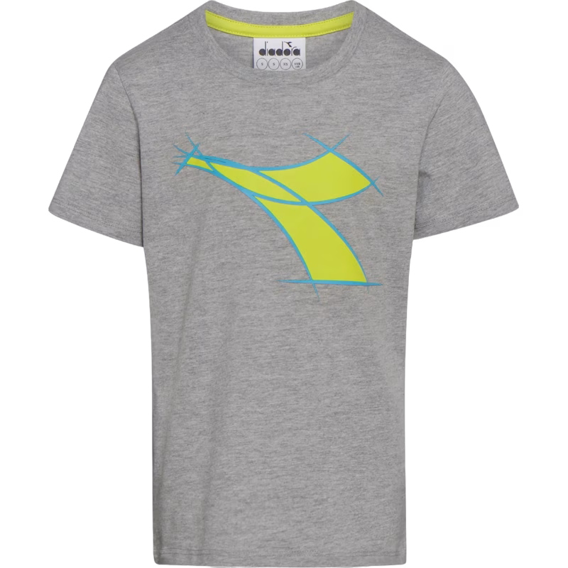 Diadora T-Shirt, Light Mid Grey Mel M