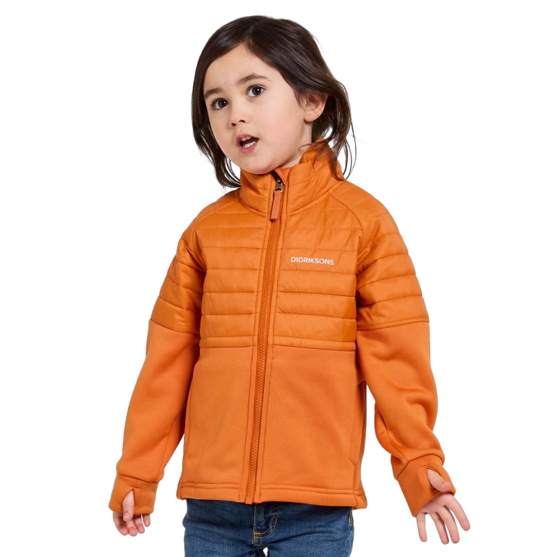 Didriksons Filur Hybridjacka, Orange Jam, 120