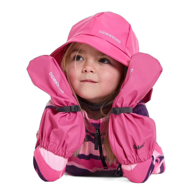 Didriksons Glove Regnvantar, Sweet Pink, 0 år
