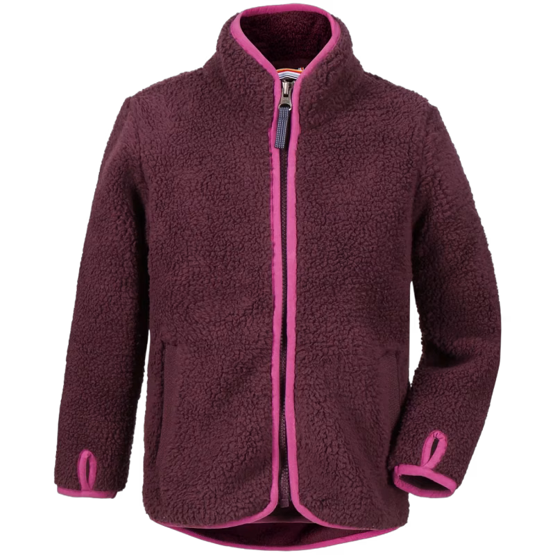 Didriksons Lo Pile Jacka, Plum, 80