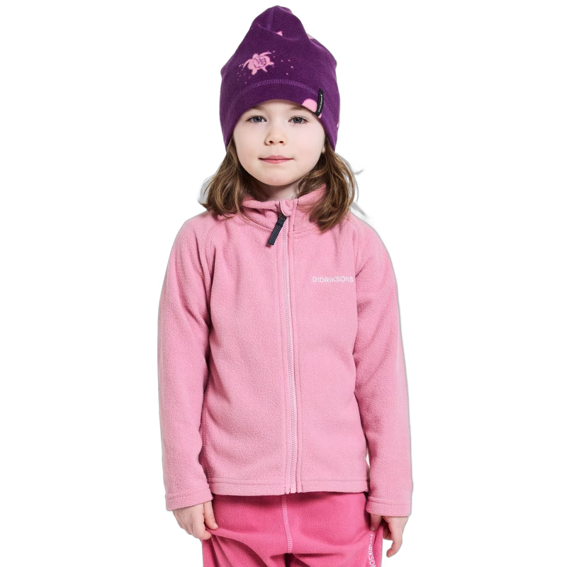 Didriksons Monte Fleecejacka, Light Heather Pink, 80