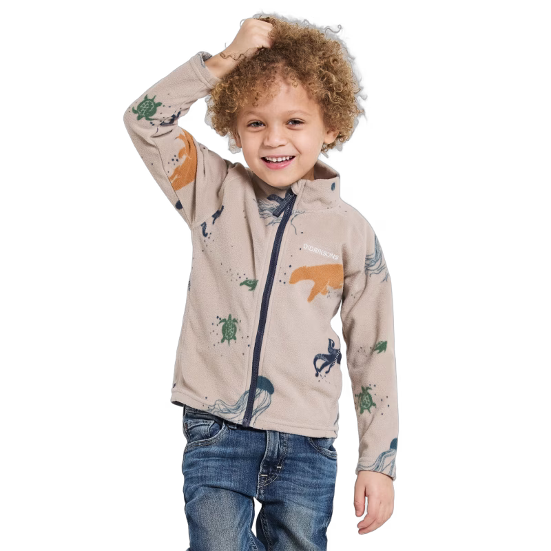 Didriksons Monte Fleecejacka, Winter Ocean Multi, 130