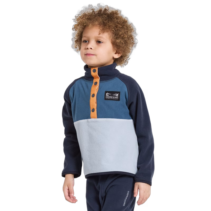 Didriksons Monte Fleecetröja, Cloud Blue, 80