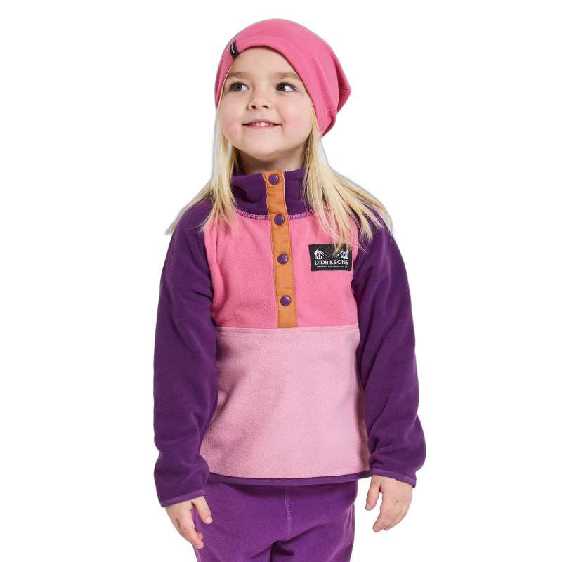 Didriksons Monte Fleecetröja, Light Heather Pink, 90