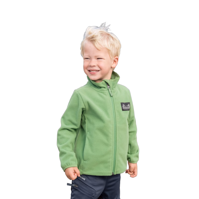 Didriksons Muskot Vindfleecejacka, Algae Green, 140