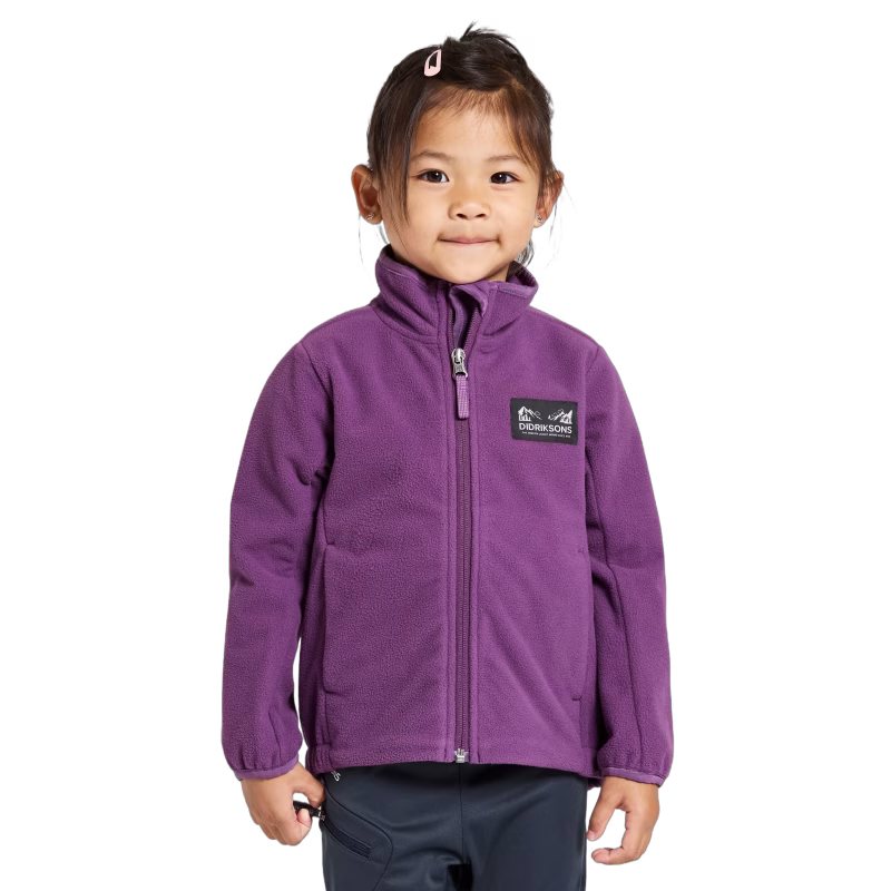 Didriksons Muskot Vindfleecejacka, Grape, 110