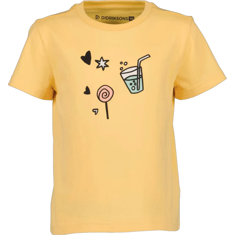 Didriksons Mynta T-shirt, Creamy Yellow, 90