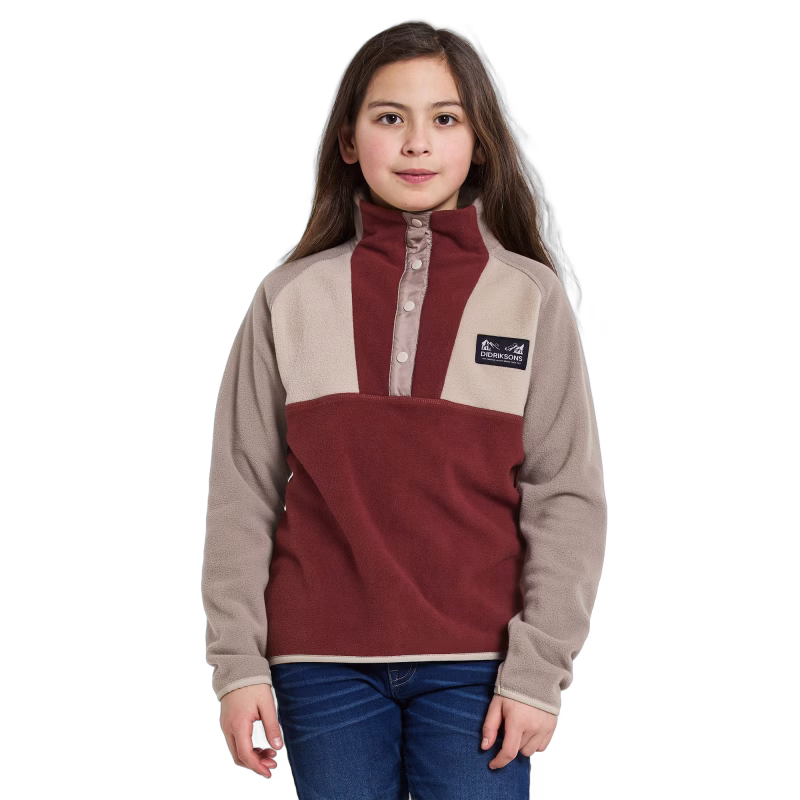 Didriksons Yokto Fleecetröja, Anemon Red, 160