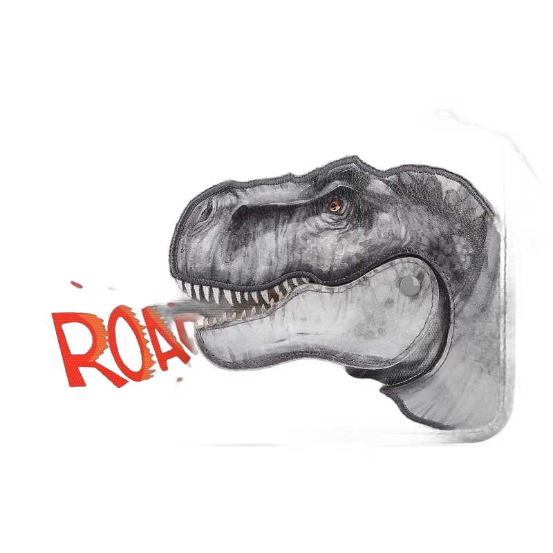 Dino World Roar Trippelpennfodral, Grå