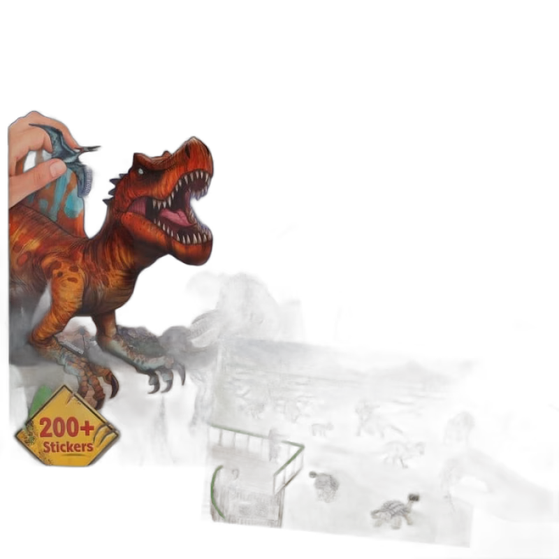 Dino World Zoo Pysselbok