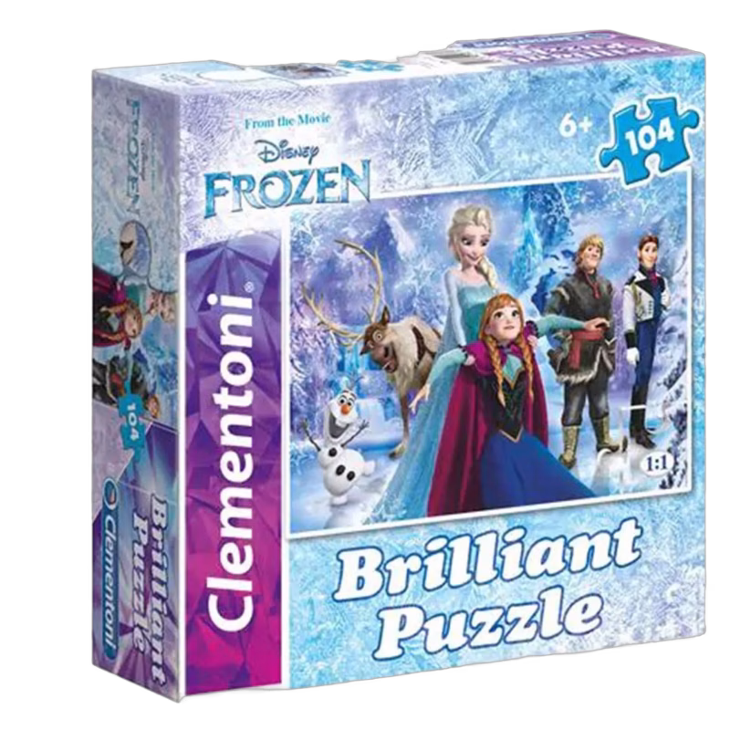Disney Frozen Brilliant Pussel, 104 Bitar