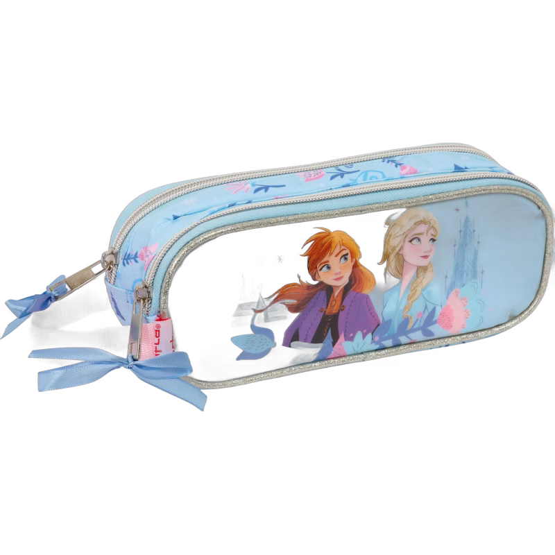 Disney Frozen Dubbelpennfodral Ice Magic, Ljusblå