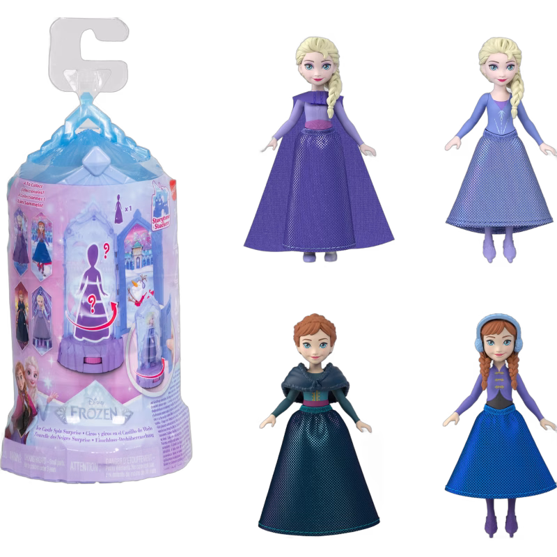 Disney Frozen Ice Castle Spin Surprise Figur Blandad