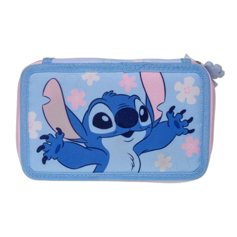 Disney Lilo and Stitch Dubbelpennfodral, Ljusblå