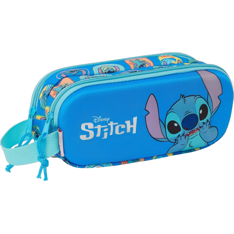 Disney Lilo &  Stitch 3D Dubbelpennfodral, Blå
