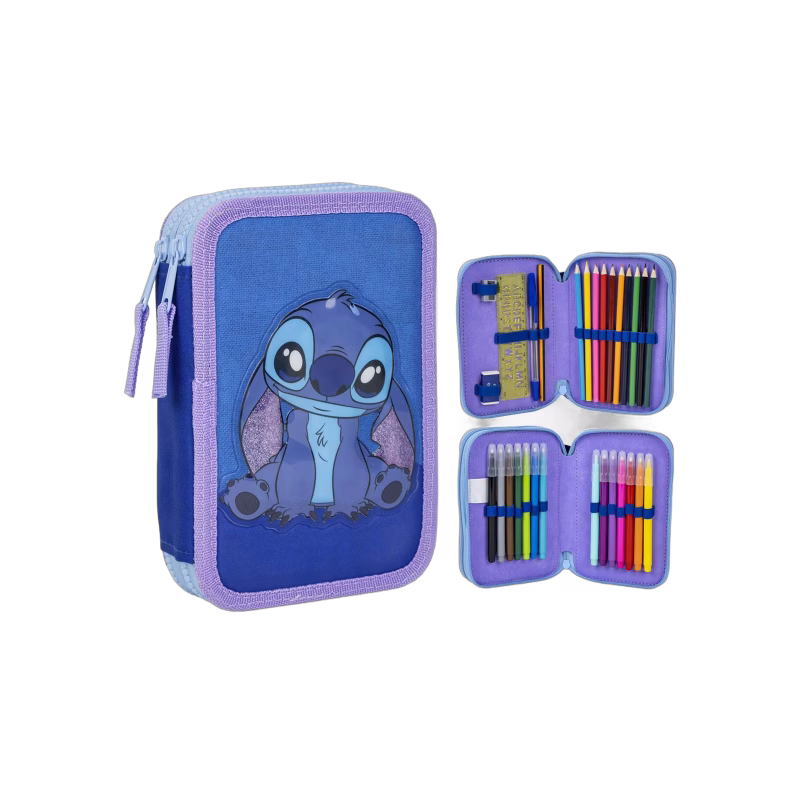 Disney Lilo &  Stitch Dubbelpennfodral, Blå