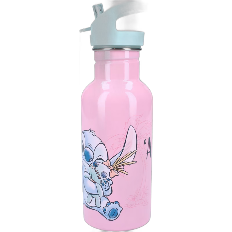 Disney Lilo &  Stitch Vattenflaska 500ml Take A Sip, Rosa