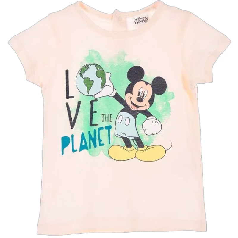 Disney Musse Pigg T-Shirt, Beige, 6 Månader