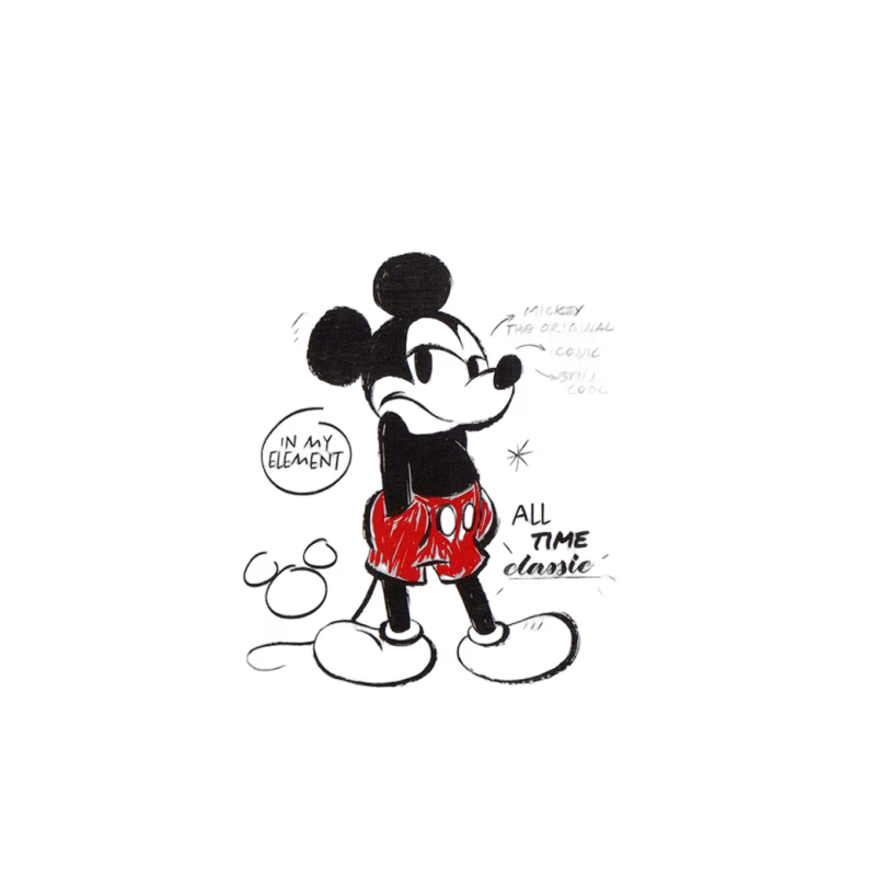 Disney Musse Pigg T-shirt, Vit, 104-110