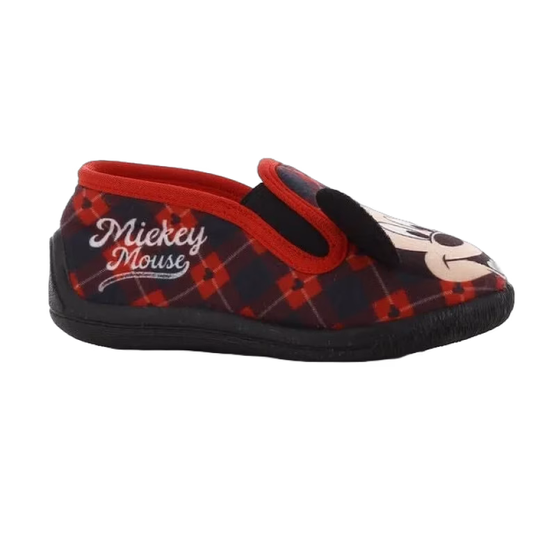 Disney Musse Pigg Tofflor, Black/Red, 28