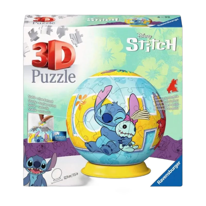 Disney Stitch 3D Pusselboll 73-bitar