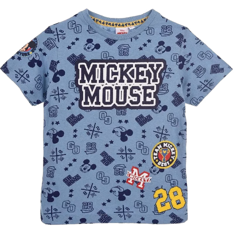 Disney T-Shirt Musse Pigg, Blå, 8 år