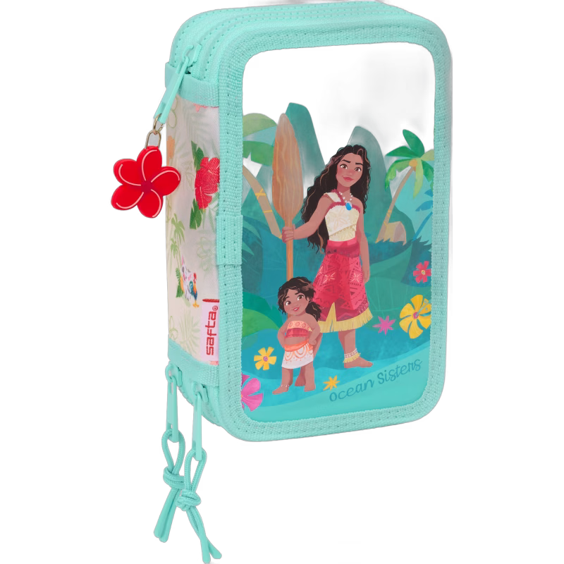 Disney Vaiana Trippelpennfodral, Turkos