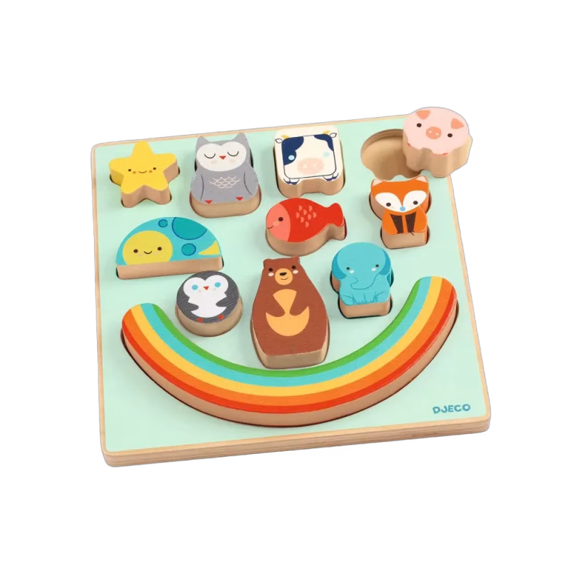 Djeco Pussel Puzz & Boom Rainbow