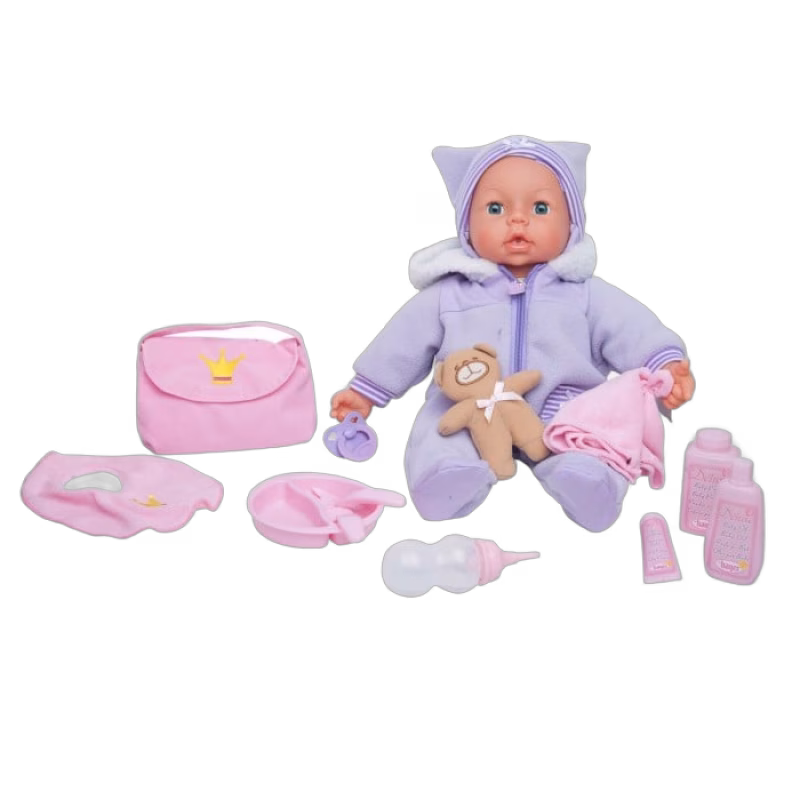 Docka Anemone med ljud och tillbehör 46 cm