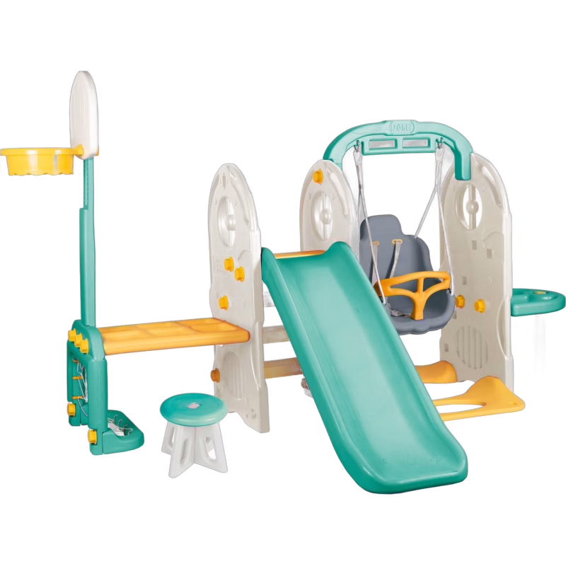 Dolu 7-i-1 Lekställning, Vit/Blå