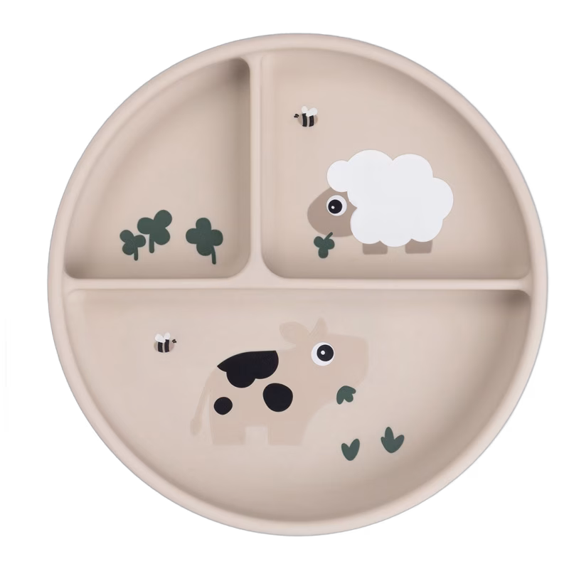 Done by Deer stick&stay snackstallrik Tiny farm, sand