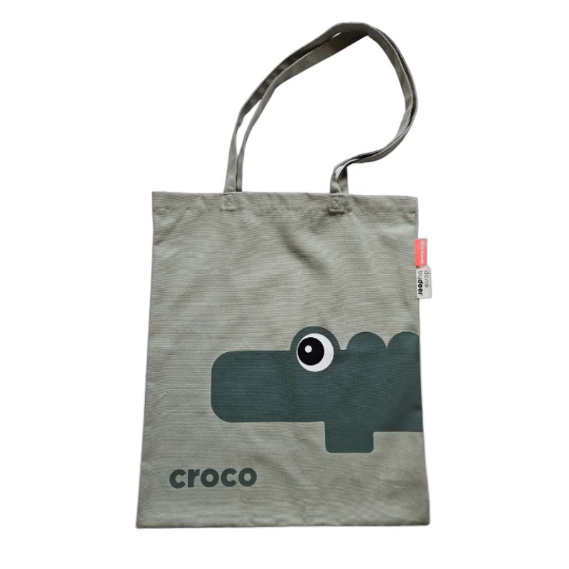 Done by Deer tote bag Croco, grön