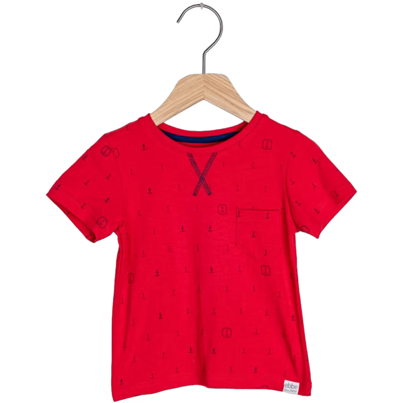 Ebbe Boston T-Shirt, Blue Anchors 116