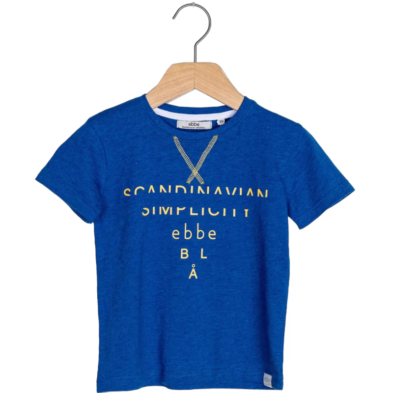 Ebbe Gologo T-Shirt, Royal Blue Melange 104