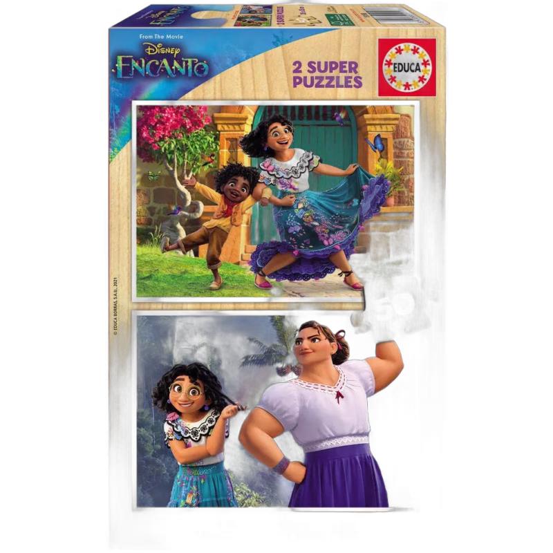 Educa Disney Encanto Pussel Madera Wood 2 x 50