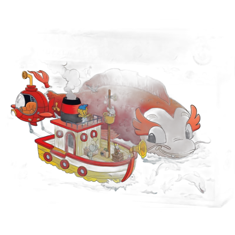 Egmont Kärnan Träpussel Bamse och Havets Hemlighet 100 Bitar