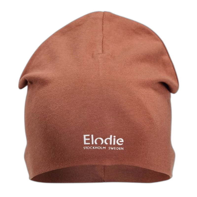 Elodie Details logo beanie burned clay, 6-12m