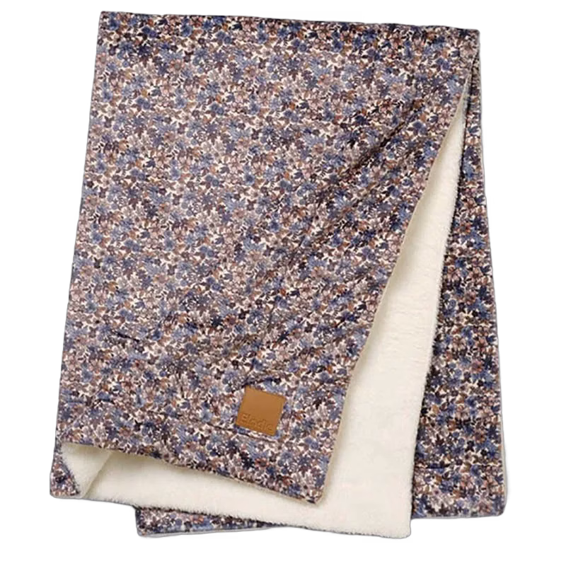 Elodie Details pärlsammetfilt, blue garden, blue garden