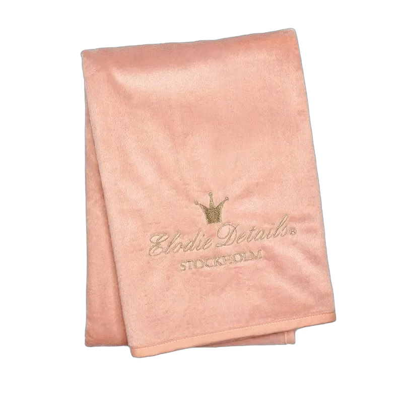 Elodie Details pärlsammetfilt, faded rose, faded rose