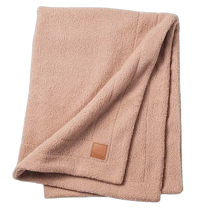 Elodie Details pärlsammetfilt, pink bouclé, pink bouclé