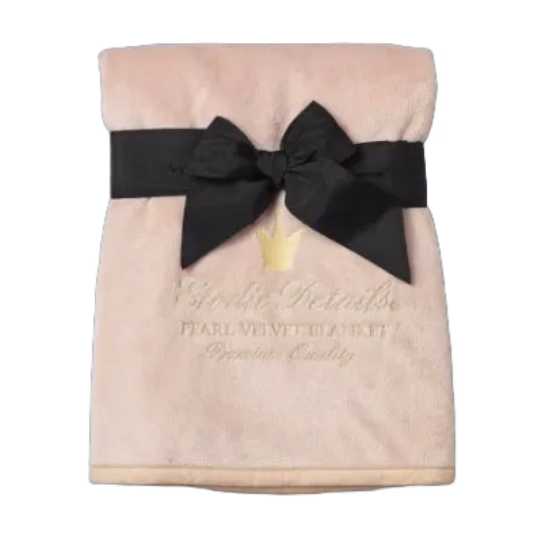 Elodie Details pärlsammetfilt, powder pink, powder pink