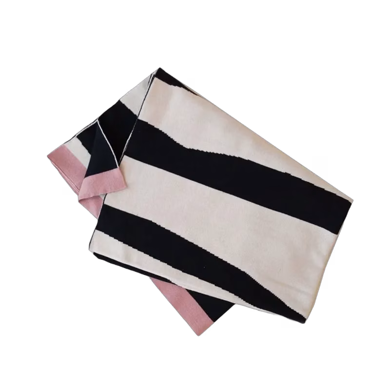 Elodie Details stickad filt Zebra Sunshine