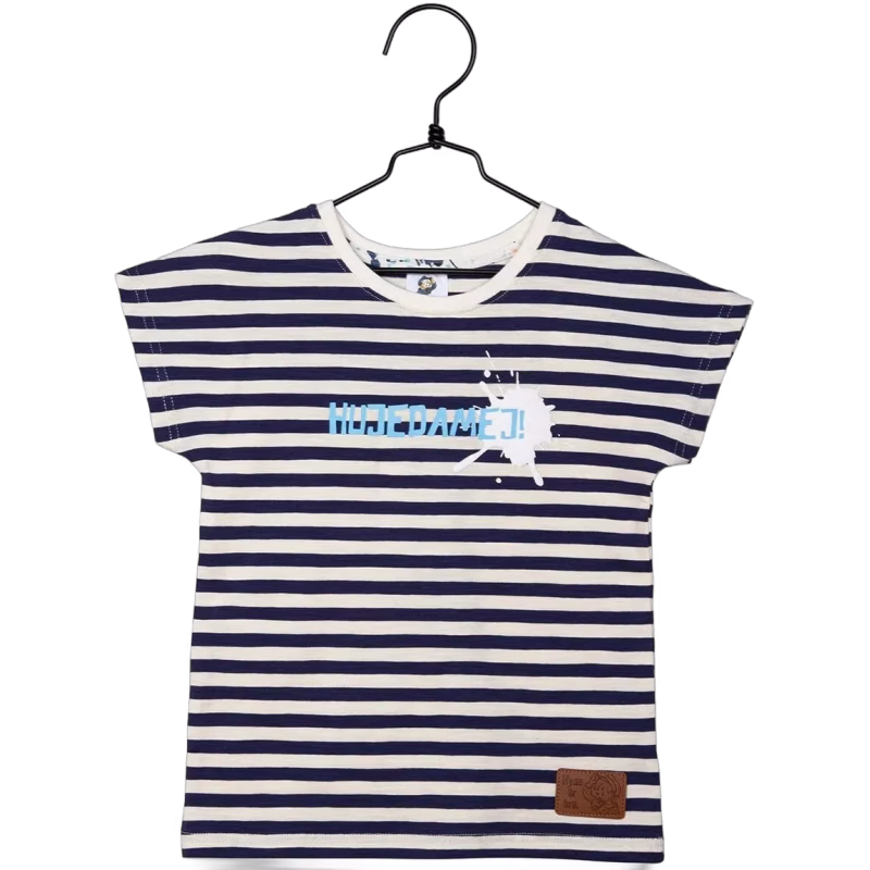 Emil i Lönneberga Hujedamej T-shirt, Blue/White, 98