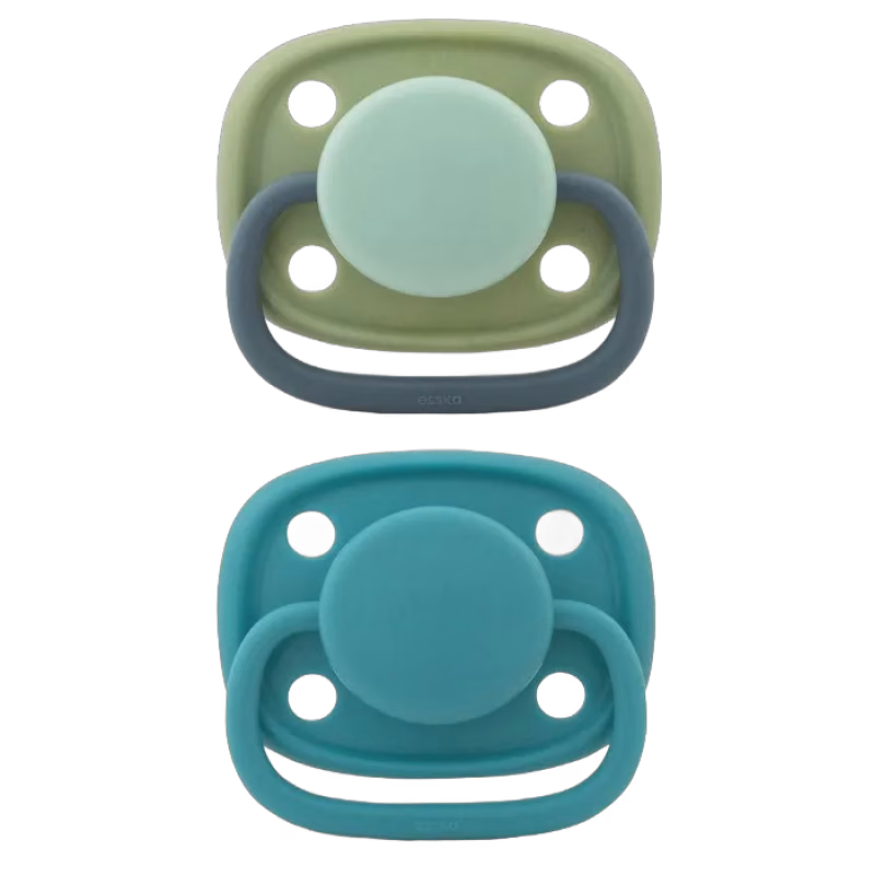 Esska Knoppa Napp Latex 2-pack 4-36 mån (Grön/Blå)