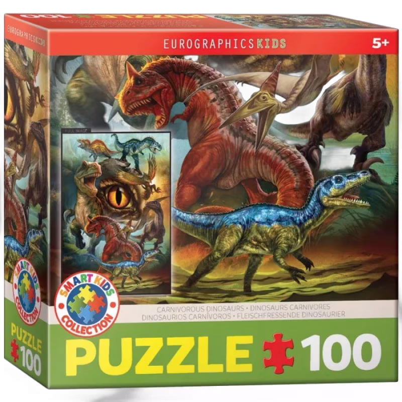 Eurographics Pussel Carnivorous Dinosaurs 100-bitar