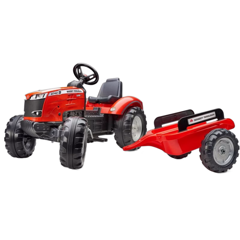 Falk Massey Ferguson S8740 Traktor med Släpvagn